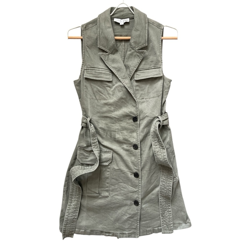 Marissa Webb Olive Tie-Waist Dress | Size 6 - Picture 3 of 7